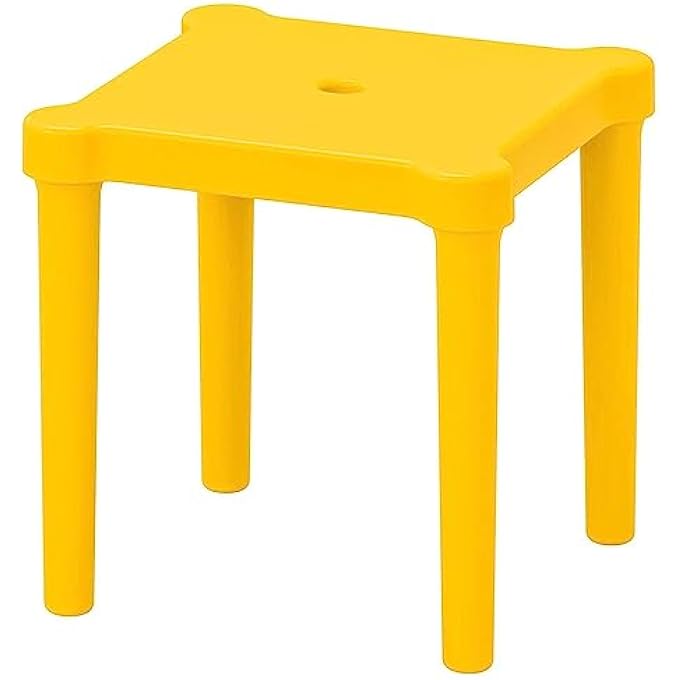 IKEA UTTER CHILDREN'S STOOL, IN/OUTDOOR FOR STUDY, LIVING ROOM, DINING (YELLOW) - Image 1